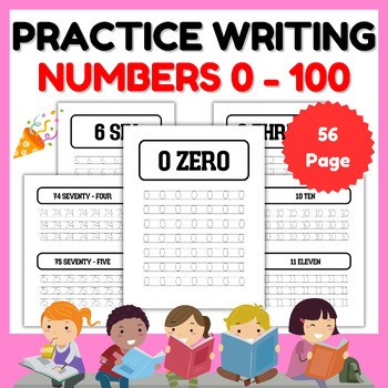 Preview of Back to school : Practice writing numbers Pages 0-100 | Kindergarten Tracing