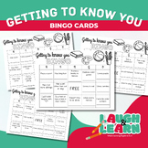 Back to school Printable Getting to know you Bingo Cards ESL