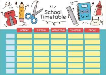 Back To School. School Timetables. By Let's Study 