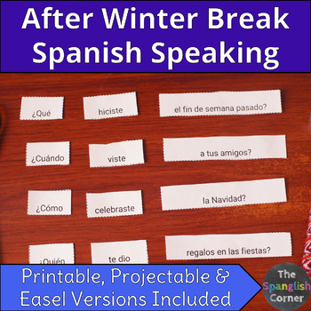 Preview of After Winter Break Spanish Speaking Activities