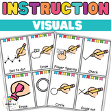 Classroom management Visual direction cards