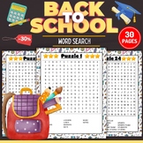 Back to school Word Search Puzzles With solution - August 