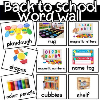 Preview of Label Room labels Word Walls  Environmental Print Speech Therapy Autism Visuals