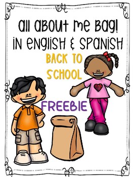 Preview of Back to school all about me bag in English & Spanish/ Todo sobre mi!