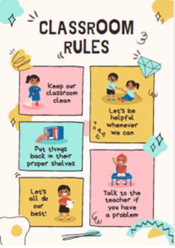 Preview of Back to school and Classroom Safety Rules Clip art