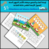 Back to school: attendance and absence board:لوحة الحضور و الغياب