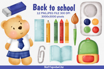 Preview of Back to school clipart.