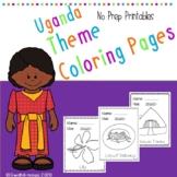 coloring pages for kids| Uganda