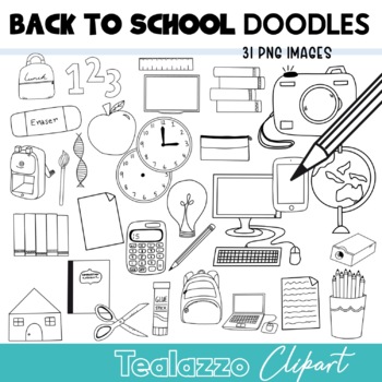 go to school clipart black and white