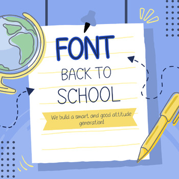 Preview of Back to school font