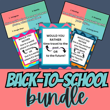 Preview of Back-to-school bundle for middle and high school