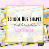 Back to school shape recognition, school bus activity for 