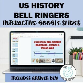 Preview of Back to school social studies : US history Interactive notebook bell ringers