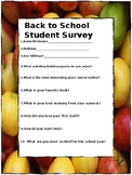 Back to school student survey