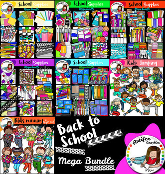 Preview of Back to school supplies and kids Mega bundle
