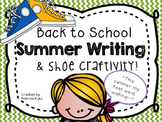 Back to school writing and craft: "This summer my feet wen