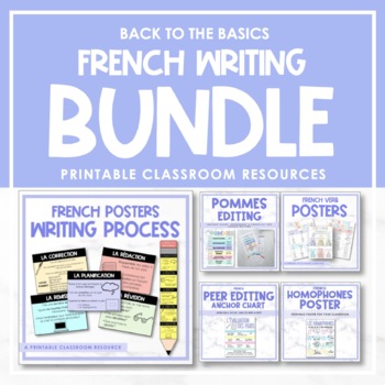 Preview of Back to the Basics: French Writing Bundle