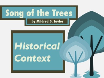 song of trees mildred taylor