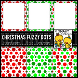 Background Paper and Borders – Christmas Fuzzy Dot FREEBIE