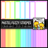 Background Paper and Borders – Pastel Fuzzy Stripes Bundle