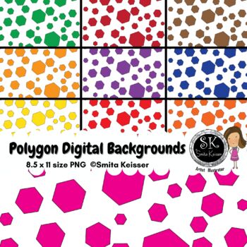 polygon shape background clipart