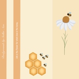 Background earth tone color and bees