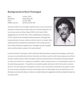 Preview of Background page on Kurt Vonnegut 