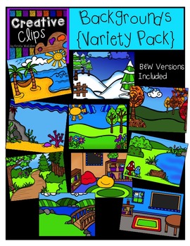 Preview of Backgrounds Variety Pack {Creative Clips Digital Clipart}