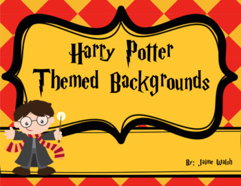 Preview of Backgrounds and Frames - Harry Potter Themed