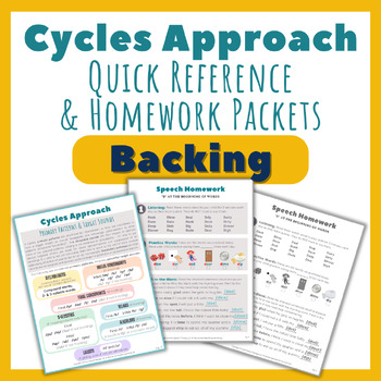 Preview of Backing Homework Packet & Cycles Quick Reference