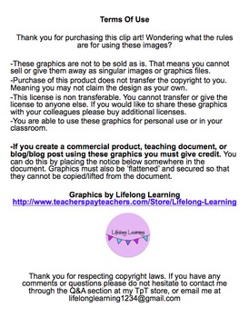 Backpack Clip Art by Lifelong Learning | Teachers Pay Teachers