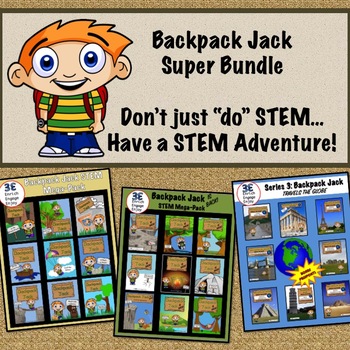 Preview of Backpack Jack Super Bundle -- Every STEM Adventure in one Resource!