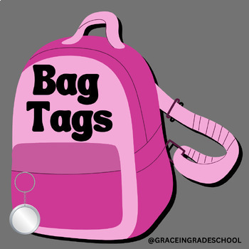 Preview of Backpack Tags Template