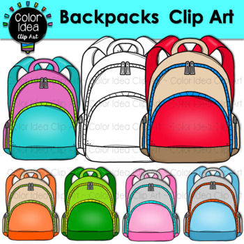 Backpacks Clip Art