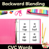 Backward Blending CVC words pyramid cards for decoding