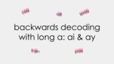 Backwards Decoding - vowel teams
