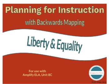 Preview of Backwards Map for use with 8th Grade Amplify ELA Unit C