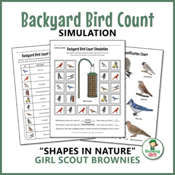 Preview of Backyard Bird Count - Girl Scout Brownies - "Shapes in Nature" Pack (Step 5)