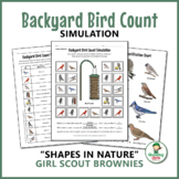 Backyard Bird Count - Girl Scout Brownies - "Shapes in Nat