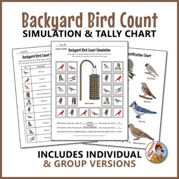 Preview of Backyard Bird Count Simulation & Tally Chart