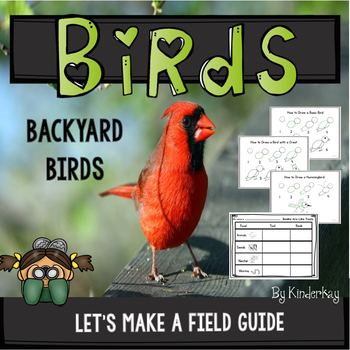 Preview of Backyard Birds Lets Make a Field Guide FOR YOUNG CHILDREN