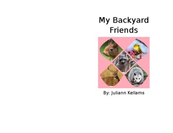 Preview of Backyard Friends Book Grades 1-2