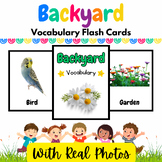 Backyard Vocabulary Real Pictures Flash Cards for PreK & K