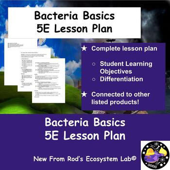 Preview of Bacteria Basics 5E Lesson Plan **Editable**