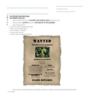 Bacteria "Wanted" Poster Activity