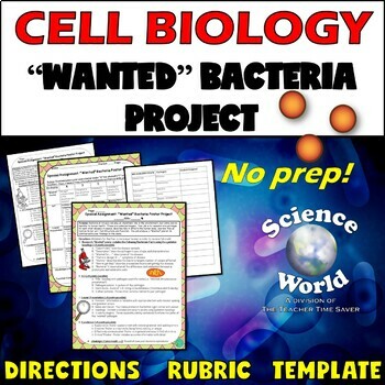 Preview of Bacteria & Viruses Research Project- Cells Unit