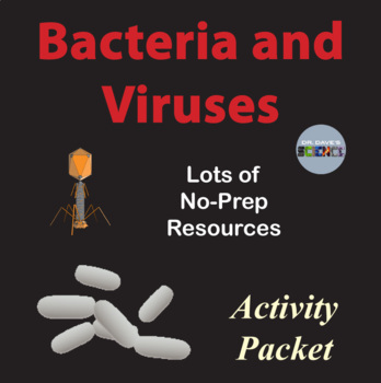 Preview of Bacteria and Viruses Activity Packet, Worksheets, Microbiology Resources