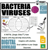 Bacteria and Viruses Digital Venn Diagram - Distance Learning