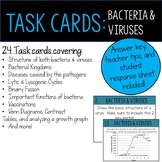 Bacteria and Viruses Task Cards