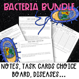 Bacteria bundle: notes, virtual labs, bacterial diseases, 